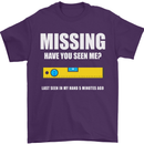Missing Spirit Level Builder Bricklayer Mens T-Shirt Cotton Gildan Purple