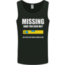 Missing Spirit Level Builder Bricklayer Mens Vest Tank Top Black