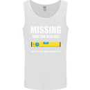 Missing Spirit Level Builder Bricklayer Mens Vest Tank Top White