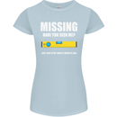Missing Spirit Level Builder Bricklayer Womens Petite Cut T-Shirt Light Blue