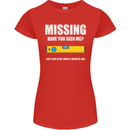 Missing Spirit Level Builder Bricklayer Womens Petite Cut T-Shirt Red