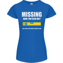 Missing Spirit Level Builder Bricklayer Womens Petite Cut T-Shirt Royal Blue