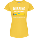 Missing Spirit Level Builder Bricklayer Womens Petite Cut T-Shirt Yellow