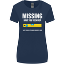 Missing Spirit Level Builder Bricklayer Womens Wider Cut T-Shirt Navy Blue