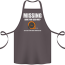 Missing Tape Measure Funny Carpenter DIY Cotton Apron 100% Organic Dark Grey