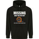 Missing Tape Measure Funny Carpenter DIY Mens 80% Cotton Hoodie Black