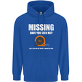 Missing Tape Measure Funny Carpenter DIY Mens 80% Cotton Hoodie Royal Blue