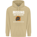 Missing Tape Measure Funny Carpenter DIY Mens 80% Cotton Hoodie Sand