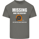 Missing Tape Measure Funny Carpenter DIY Mens Cotton T-Shirt Tee Top Charcoal