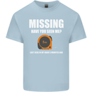 Missing Tape Measure Funny Carpenter DIY Mens Cotton T-Shirt Tee Top Light Blue