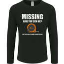 Missing Tape Measure Funny Carpenter DIY Mens Long Sleeve T-Shirt Black