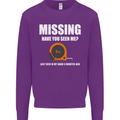 Missing Tape Measure Funny Carpenter DIY Mens Sweatshirt Jumper Purple