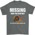 Missing Tape Measure Funny Carpenter DIY Mens T-Shirt Cotton Gildan Charcoal