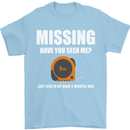 Missing Tape Measure Funny Carpenter DIY Mens T-Shirt Cotton Gildan Light Blue