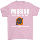 Missing Tape Measure Funny Carpenter DIY Mens T-Shirt Cotton Gildan Light Pink
