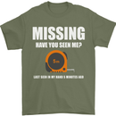 Missing Tape Measure Funny Carpenter DIY Mens T-Shirt Cotton Gildan Military Green