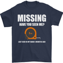 Missing Tape Measure Funny Carpenter DIY Mens T-Shirt Cotton Gildan Navy Blue