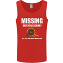 Missing Tape Measure Funny Carpenter DIY Mens Vest Tank Top Red