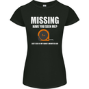 Missing Tape Measure Funny Carpenter DIY Womens Petite Cut T-Shirt Black