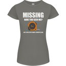 Missing Tape Measure Funny Carpenter DIY Womens Petite Cut T-Shirt Charcoal