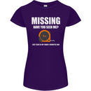 Missing Tape Measure Funny Carpenter DIY Womens Petite Cut T-Shirt Purple