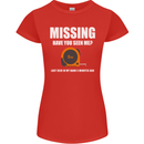 Missing Tape Measure Funny Carpenter DIY Womens Petite Cut T-Shirt Red