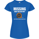 Missing Tape Measure Funny Carpenter DIY Womens Petite Cut T-Shirt Royal Blue