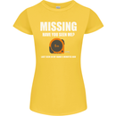 Missing Tape Measure Funny Carpenter DIY Womens Petite Cut T-Shirt Yellow