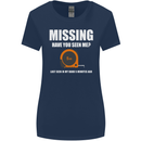 Missing Tape Measure Funny Carpenter DIY Womens Wider Cut T-Shirt Navy Blue