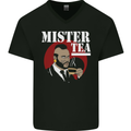 Mister Tea Funny A-Team Parody Mens V-Neck Cotton T-Shirt Black