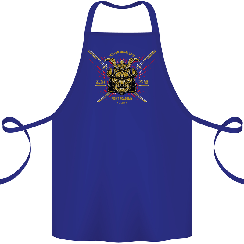 Mixed Martial Arts Fight Academy MMA Cotton Apron 100% Organic Royal Blue