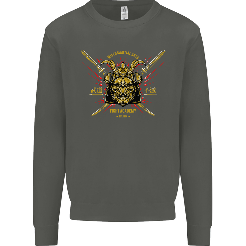 Mixed Martial Arts Fight Academy MMA Kids Sweatshirt Jumper Storm Grey