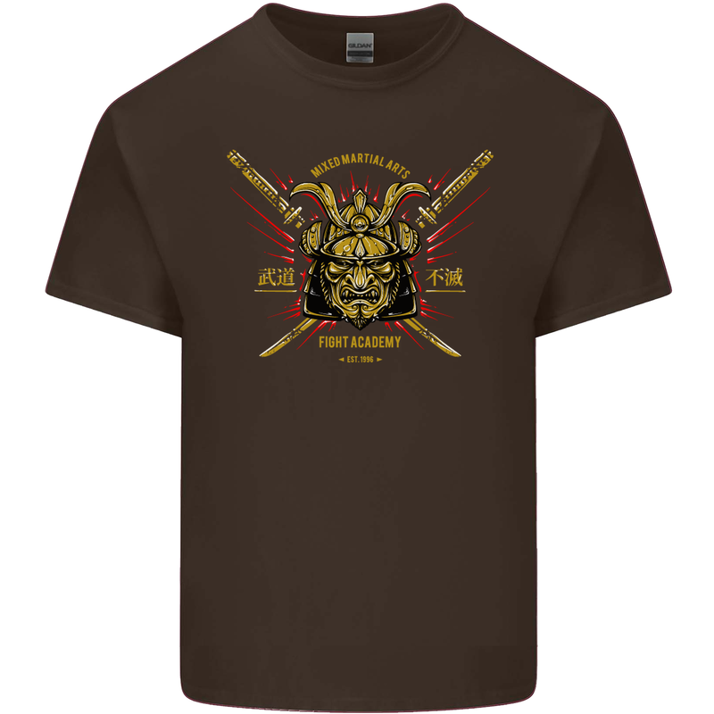 Mixed Martial Arts Fight Academy MMA Kids T-Shirt Childrens Chocolate