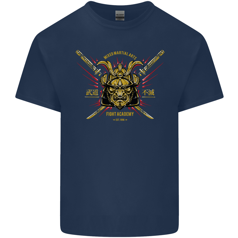 Mixed Martial Arts Fight Academy MMA Kids T-Shirt Childrens Navy Blue