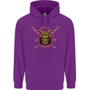 Mixed Martial Arts Fight Academy MMA Mens 80% Cotton Hoodie Purple