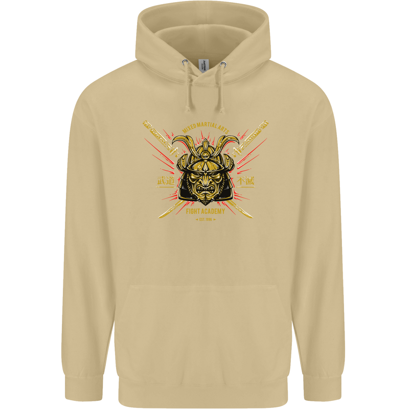 Mixed Martial Arts Fight Academy MMA Mens 80% Cotton Hoodie Sand