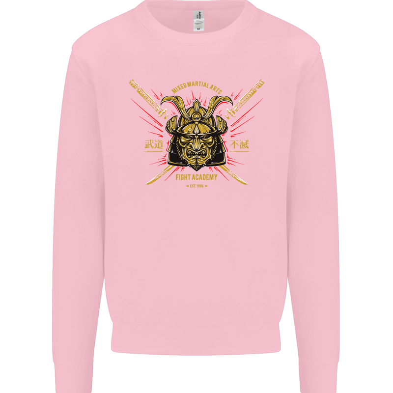 Mixed Martial Arts Fight Academy MMA Mens Sweatshirt Jumper Light Pink