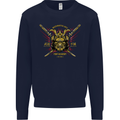 Mixed Martial Arts Fight Academy MMA Mens Sweatshirt Jumper Navy Blue