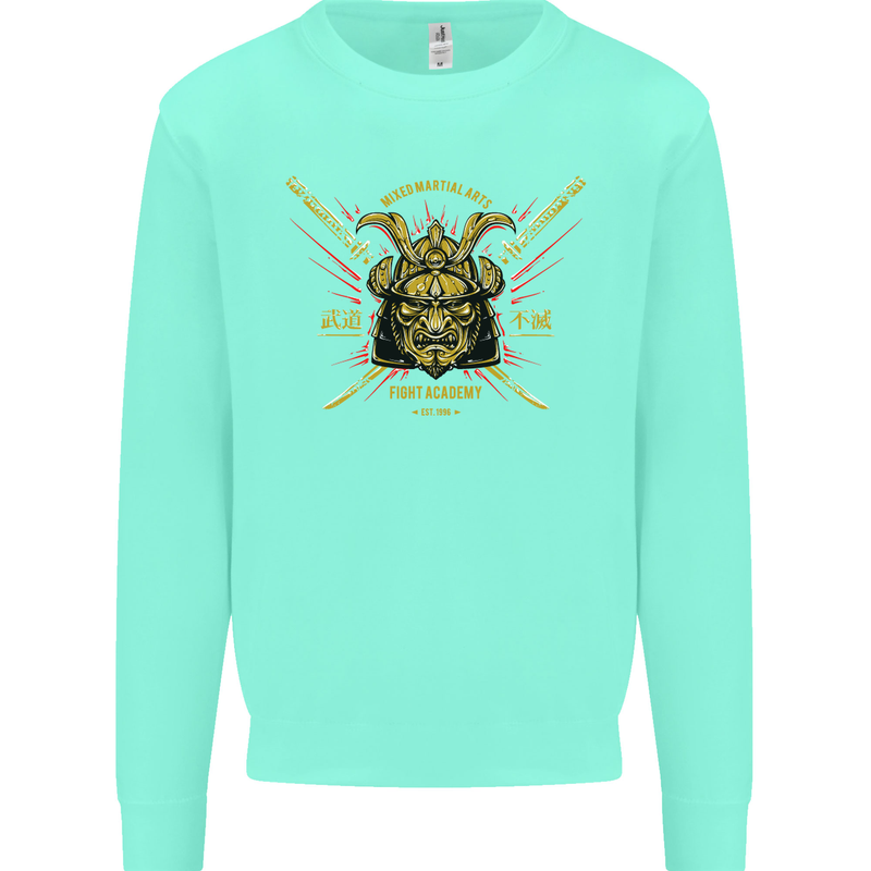 Mixed Martial Arts Fight Academy MMA Mens Sweatshirt Jumper Peppermint