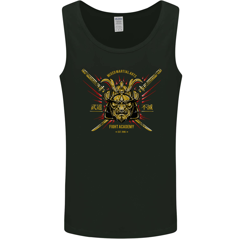 Mixed Martial Arts Fight Academy MMA Mens Vest Tank Top Black