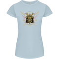 Mixed Martial Arts Fight Academy MMA Womens Petite Cut T-Shirt Light Blue