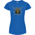 Mixed Martial Arts Fight Academy MMA Womens Petite Cut T-Shirt Royal Blue