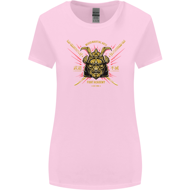 Mixed Martial Arts Fight Academy MMA Womens Wider Cut T-Shirt Light Pink
