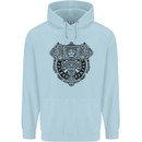 Mjolnir Thor Viking Hammer Childrens Kids Hoodie Light Blue