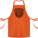Mjolnir Thor Viking Hammer Cotton Apron 100% Organic Orange