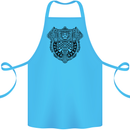 Mjolnir Thor Viking Hammer Cotton Apron 100% Organic Turquoise