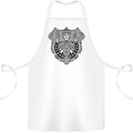 Mjolnir Thor Viking Hammer Cotton Apron 100% Organic White