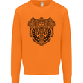 Mjolnir Thor Viking Hammer Mens Sweatshirt Jumper Orange