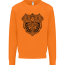 Mjolnir Thor Viking Hammer Mens Sweatshirt Jumper Orange