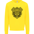 Mjolnir Thor Viking Hammer Mens Sweatshirt Jumper Yellow